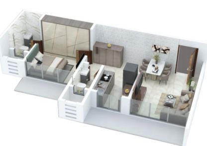 1-BHK Layout